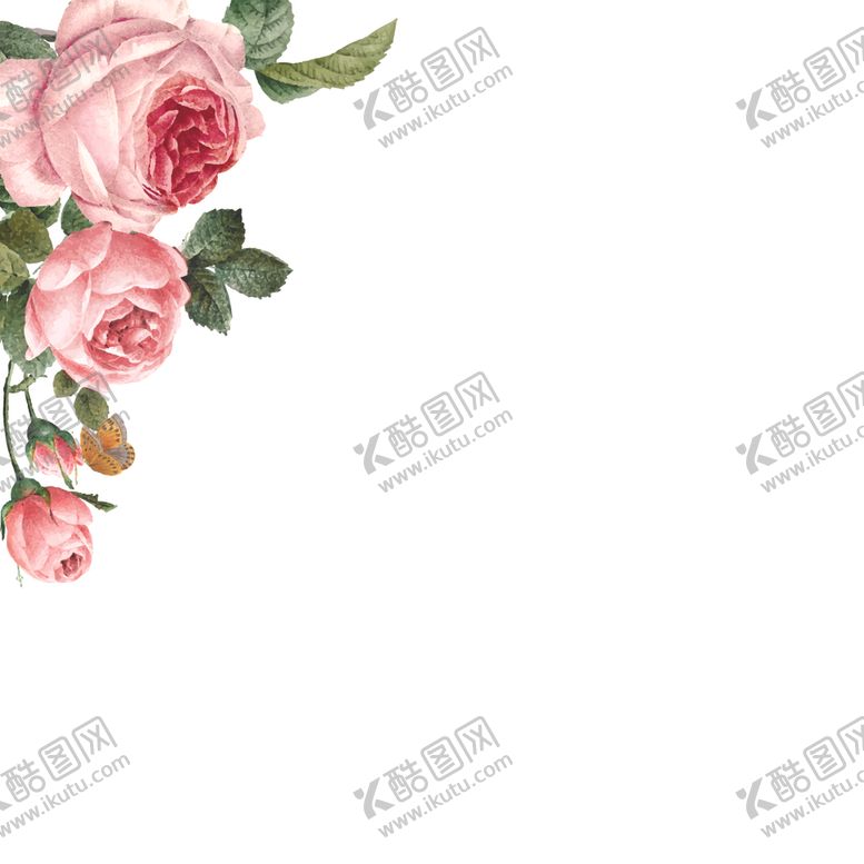 编号：20360305182350324081【酷图网】源文件下载-水彩花卉插画