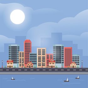 城市插画