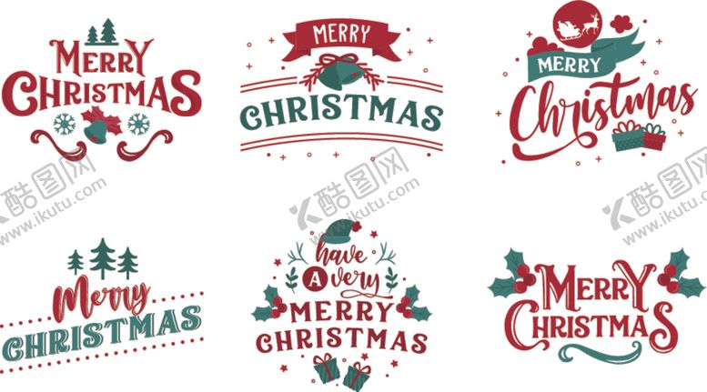 编号：73964409252144543137【酷图网】源文件下载-圣诞节装饰贴画