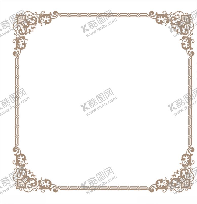 编号：55005407030526552907【酷图网】源文件下载-欧式花纹边框