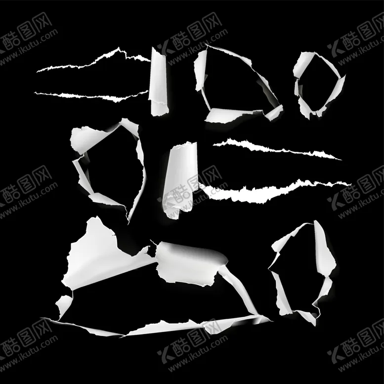 编号：98516701140315194536【酷图网】源文件下载-撕裂纸张