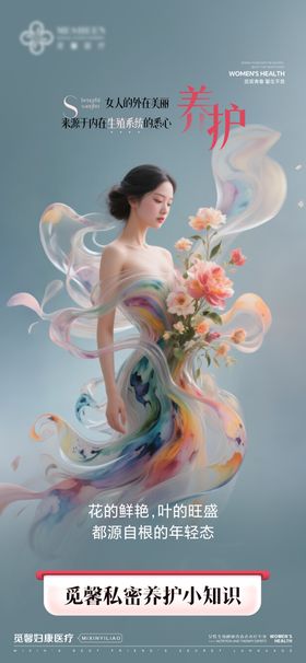 女人的外在美丽来源于内在生殖系统的