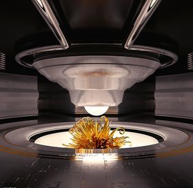 C4D模型舞台船舱太空舱展台