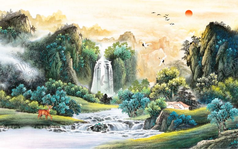 编号：57934807061231071411【酷图网】源文件下载-山水画国画山水画