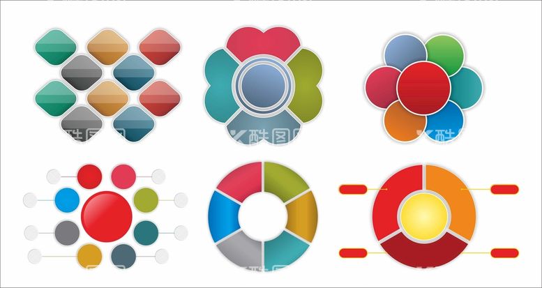 编号：24910709150639578760【酷图网】源文件下载-立体图表思维导图