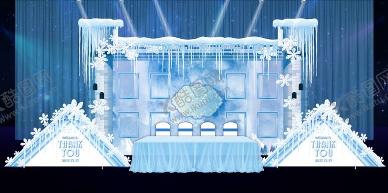 编号：81328910311322195409【酷图网】源文件下载-蓝色系婚礼设计背景