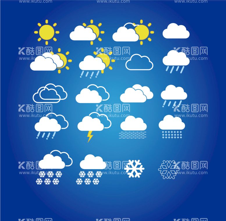 编号：19588010221156471641【酷图网】源文件下载-天气图标
