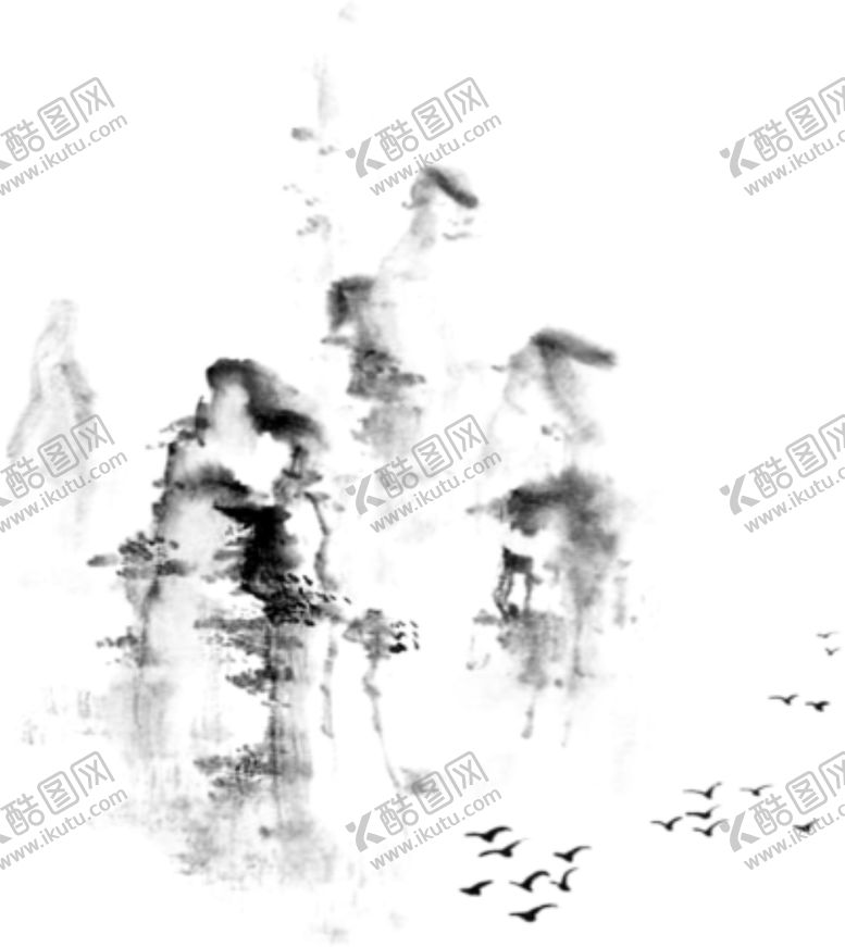 编号：32421406251154405489【酷图网】源文件下载-水墨画山峰