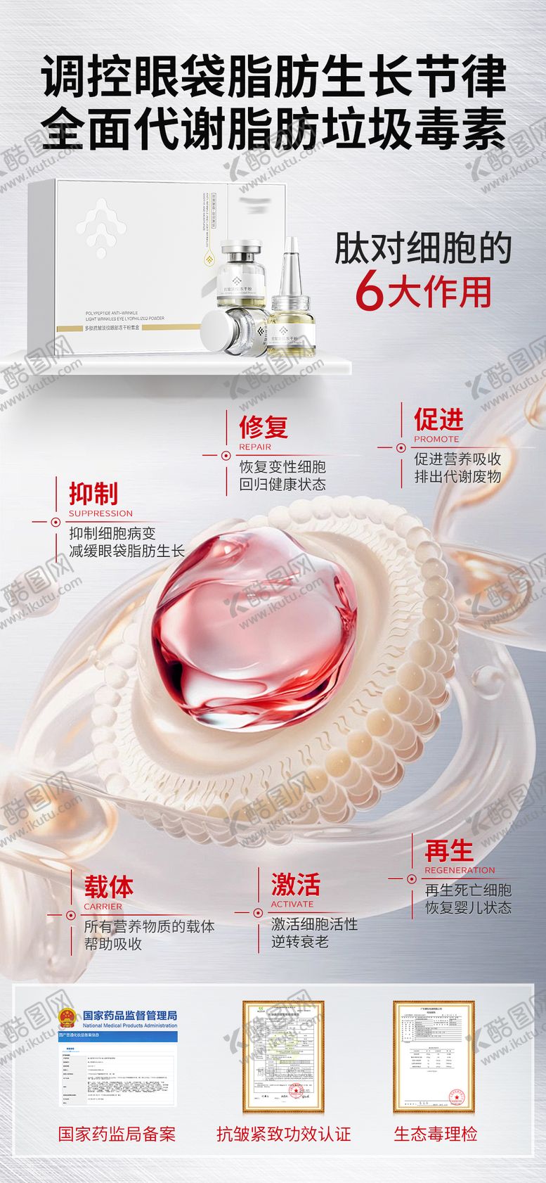 编号：49209310131650518422【酷图网】源文件下载-多肽原理海报