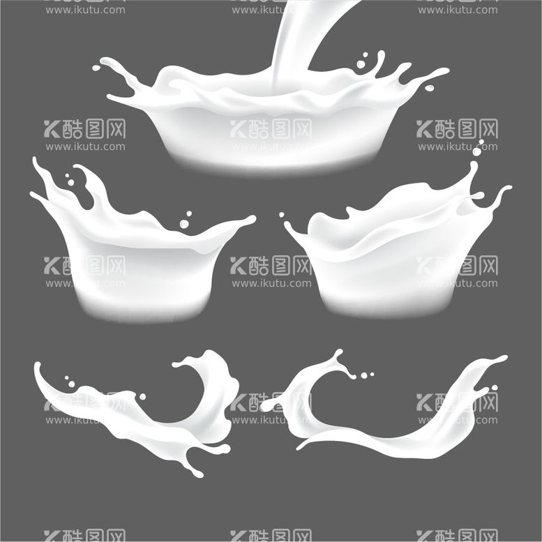 编号：32781610040649044398【酷图网】源文件下载-喷溅的牛奶