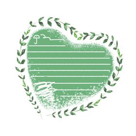 卡通边框卡通对话框文字PNG学习用品书签