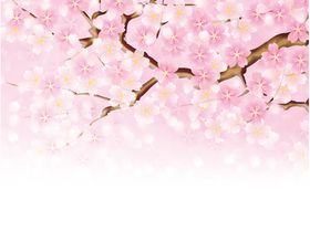 樱花创意绘画图案