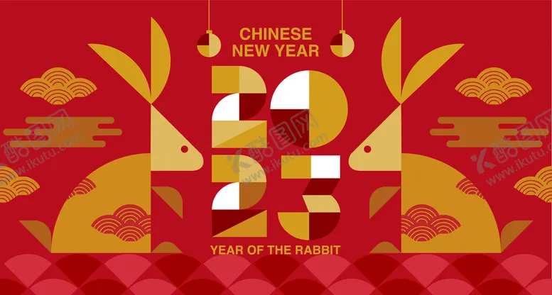 编号：53496809161414192085【酷图网】源文件下载- 春节兔子素材兔子元素图案 