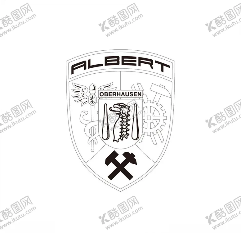 编号：68288506251944158081【酷图网】源文件下载-ALBERT标志矢量