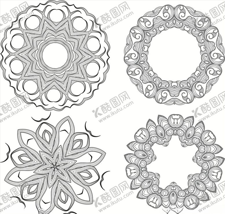 编号：43003809270023048917【酷图网】源文件下载-花纹花边