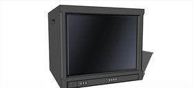 高质量电视机显示器模型