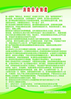 消防安全制度牌