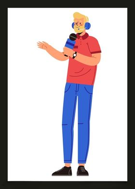 手绘男人男孩