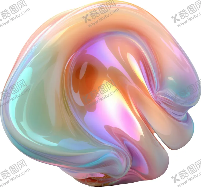 编号：77413902110748575952【酷图网】源文件下载-抽象糖果色金属虹彩图形