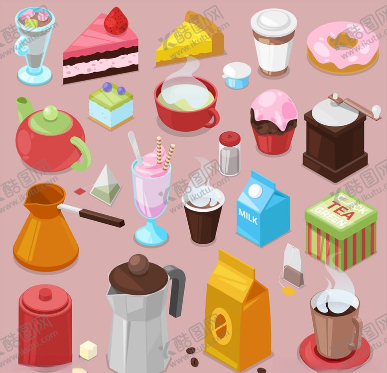 编号：46980410032357142177【酷图网】源文件下载-卡通蛋糕