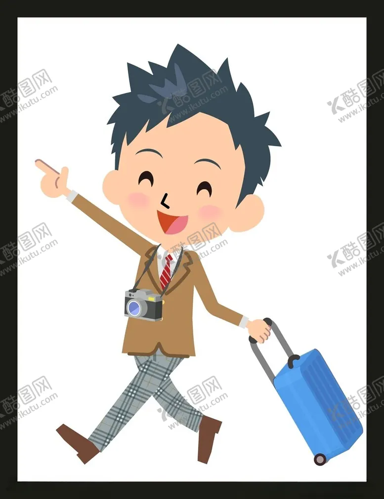 编号：98484102010135526657【酷图网】源文件下载-旅游旅行男孩