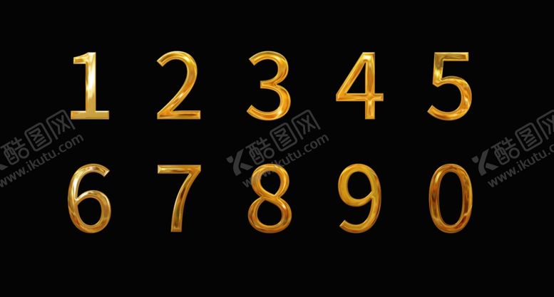 编号：85456209202358319551【酷图网】源文件下载-金属数字