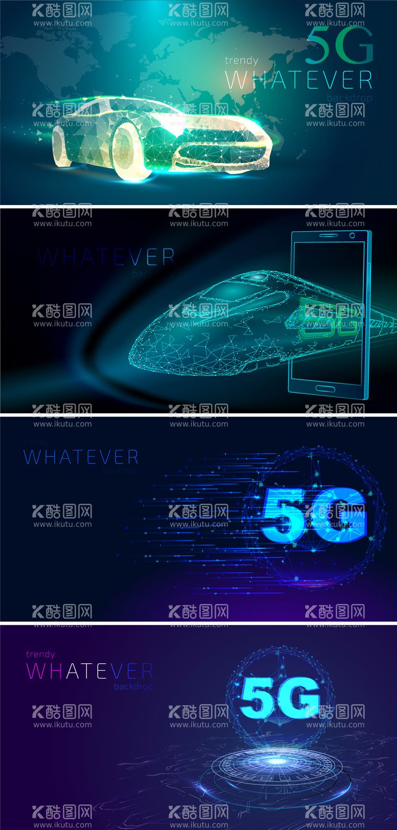 编号：14247211260425427631【酷图网】源文件下载-5G网络科技矢量素材