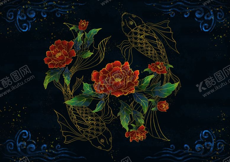 编号：84175010080523434111【酷图网】源文件下载-新中式壁画