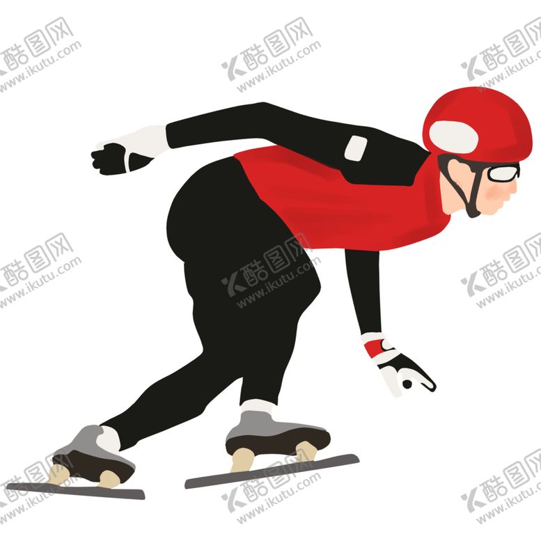 编号：71145301141433342258【酷图网】源文件下载-速滑运动员