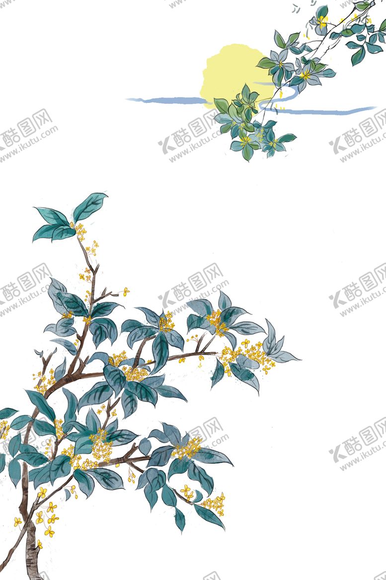 编号：62267401141841179632【酷图网】源文件下载-手绘桂花png免抠素材