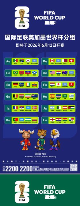 2026美加墨世界杯分组海报