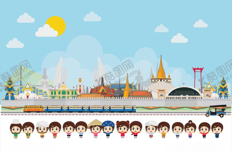 编号：89242910140641129152【酷图网】源文件下载-城市插画