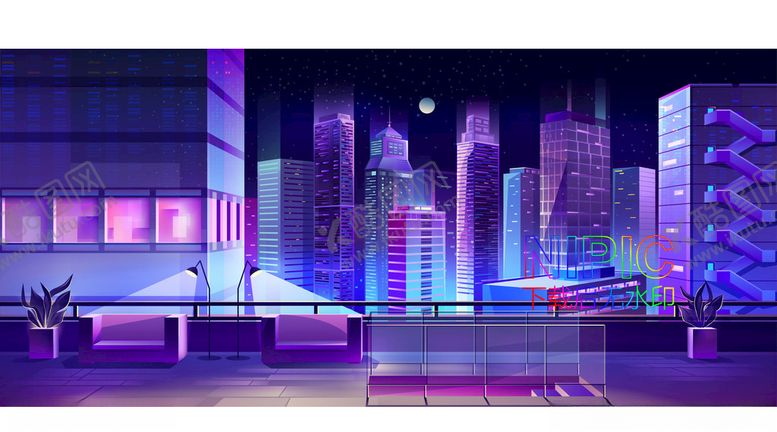 编号：37193304091334227368【酷图网】源文件下载-城市夜景
