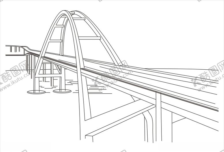 编号：77391909261301529125【酷图网】源文件下载-铁拱索拉大桥