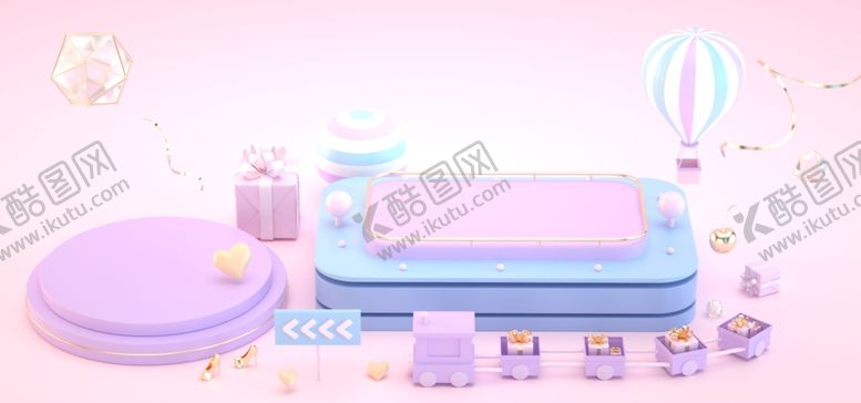 编号：92935404052147212546【酷图网】源文件下载-赛博舞台科技展台C4D场