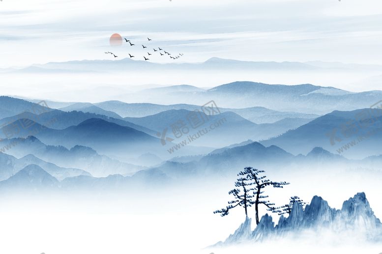 编号：60045607081231518488【酷图网】源文件下载-水墨山水画