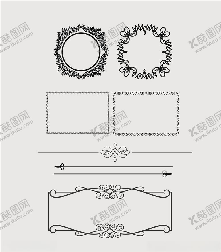 编号：74874610011321235826【酷图网】源文件下载-花纹花边