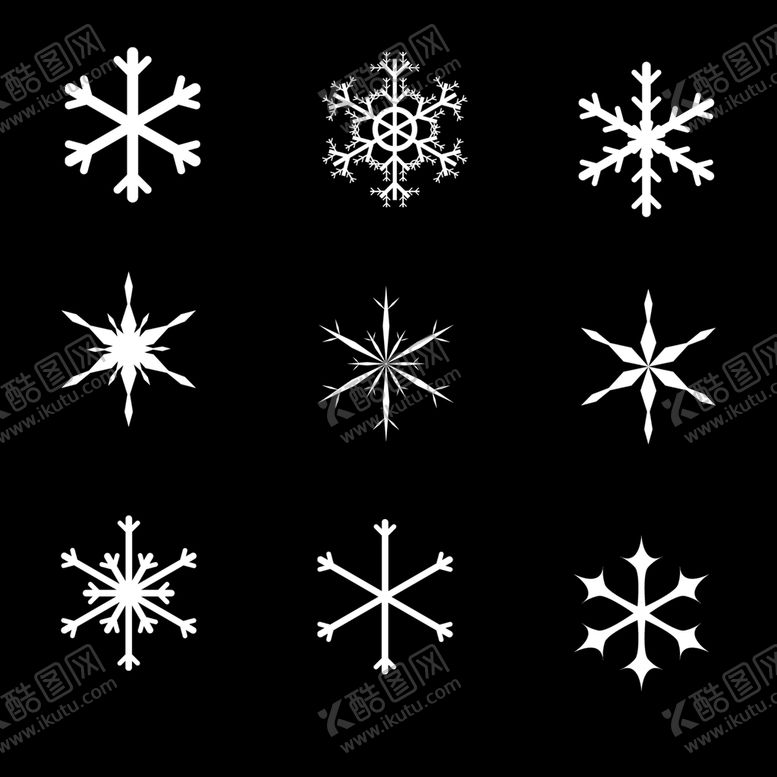 编号：16403509201519179642【酷图网】源文件下载-雪花图案