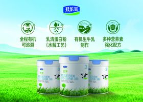 君乐宝优萃奶粉吊旗