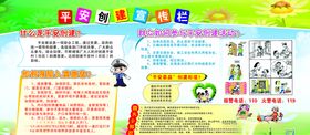 平安创建宣传栏防火小知识
