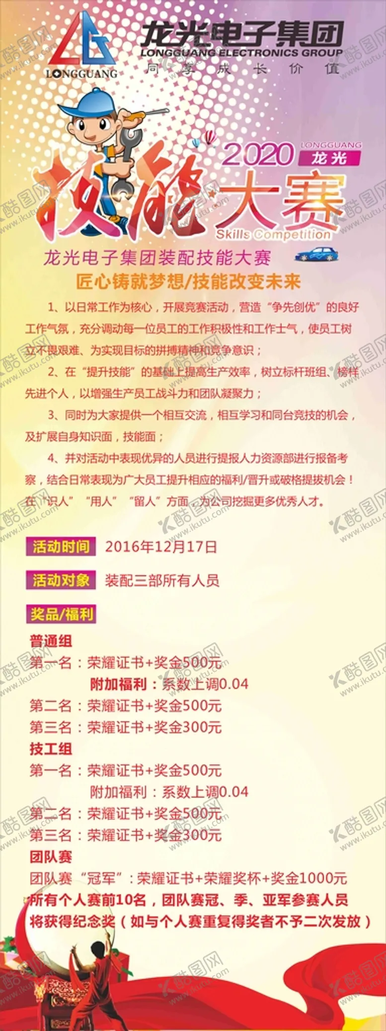 编号：30093801290500286914【酷图网】源文件下载-技能竞赛海报