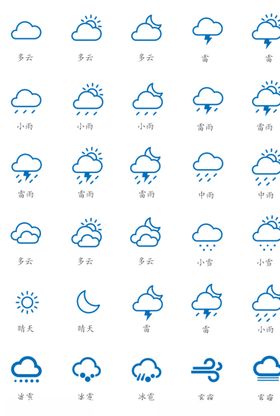 天气图标