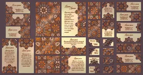 复古花纹背景