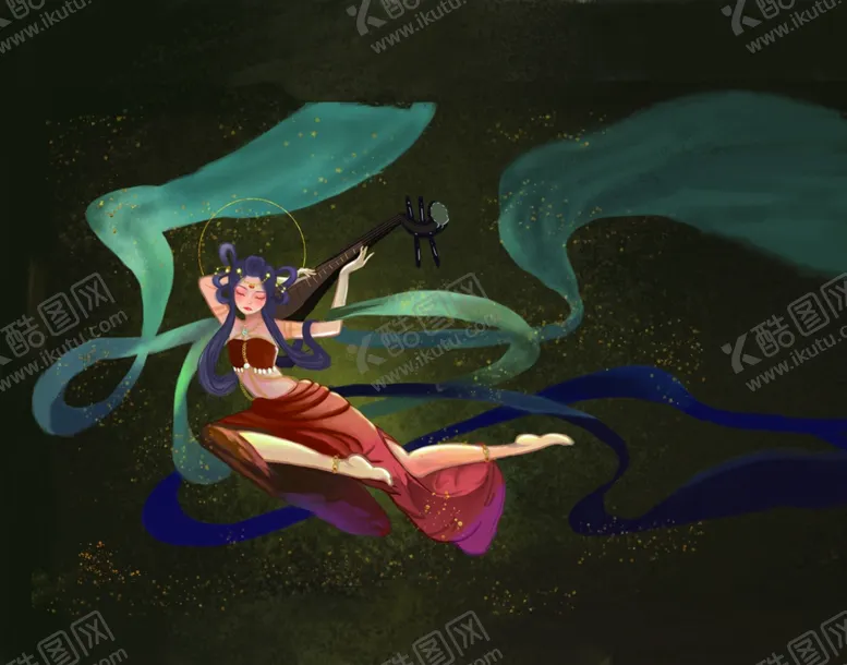 编号：79004702171328268267【酷图网】源文件下载-敦煌飞天