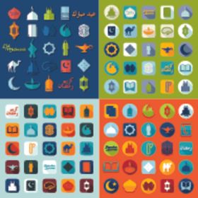 多彩扁平化图标集合