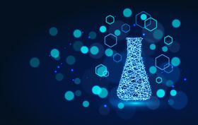 矢量卡通科学实验人物