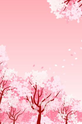 粉色桃花背景