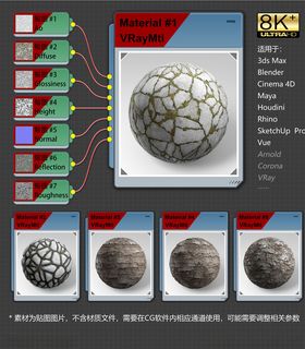 8K超清混凝土材质贴图