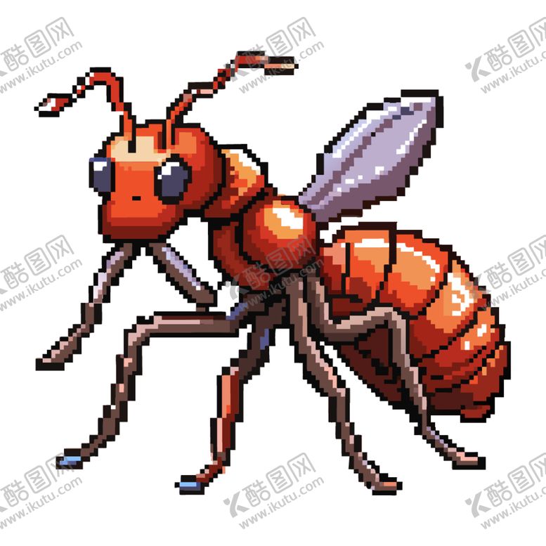 编号：36865602251618135895【酷图网】源文件下载-像素风格蚂蚁