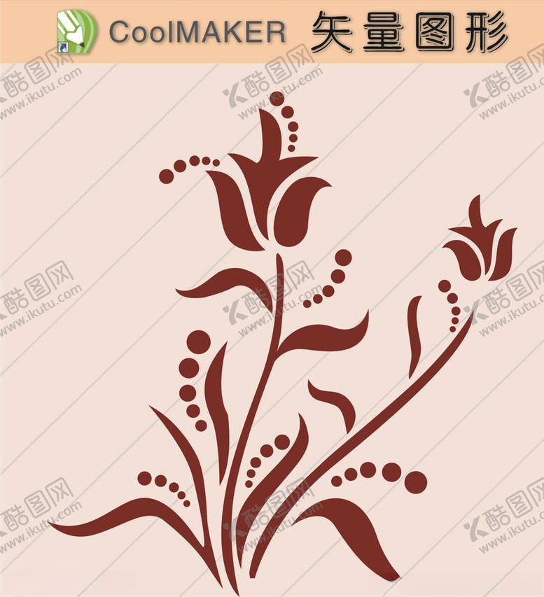 花草剪纸花草壁纸简洁手绘装饰纹黑白人物影女人影生活影